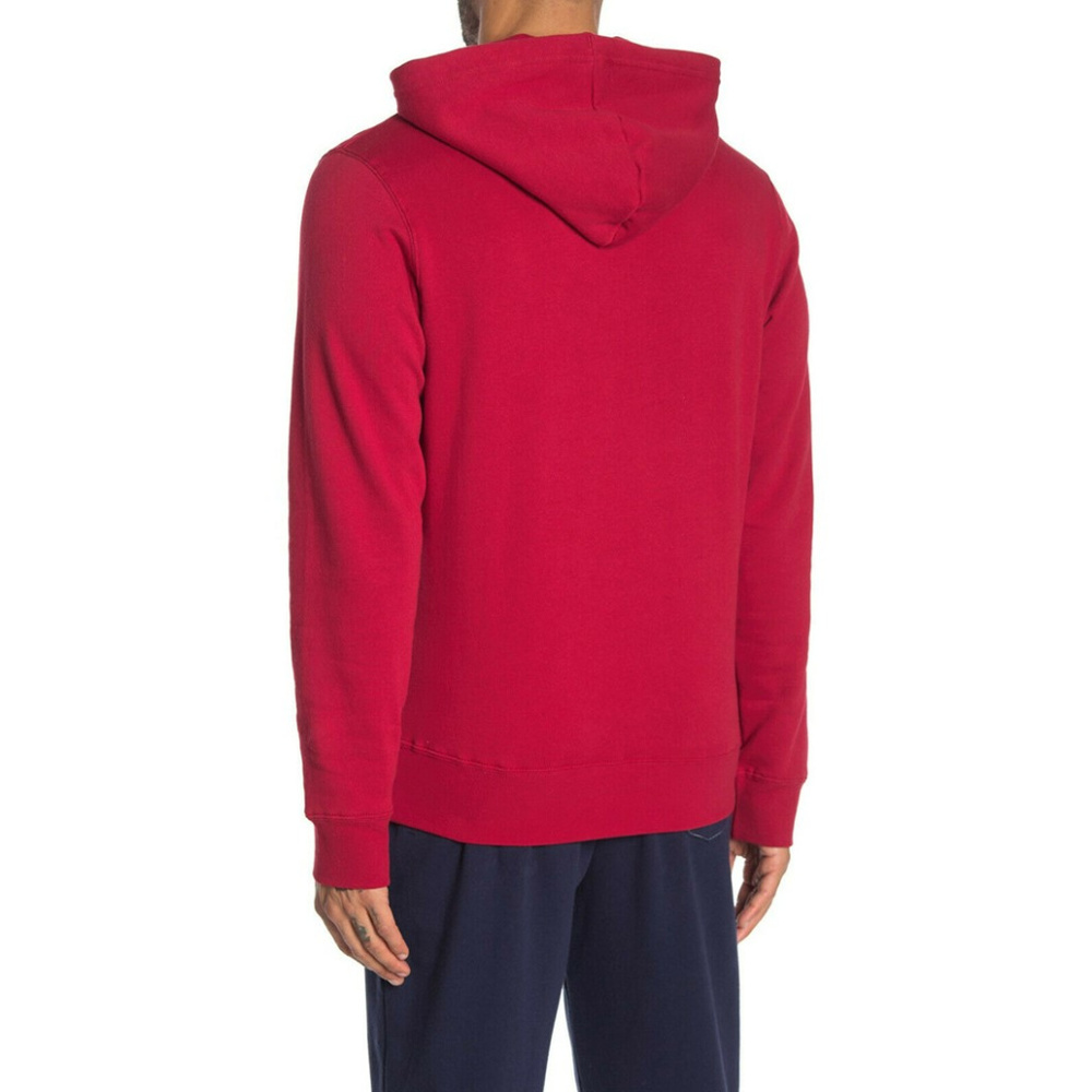 True Religion Men's Buddha Logo Pullover Hoodie Sweatshirt in Ruby Red - Picture 3 of 3